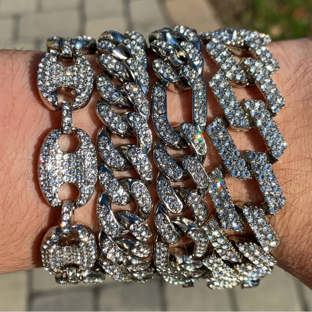 Iced Out Bracelet Set “The Millionaire Set” - Picture 2 of 5